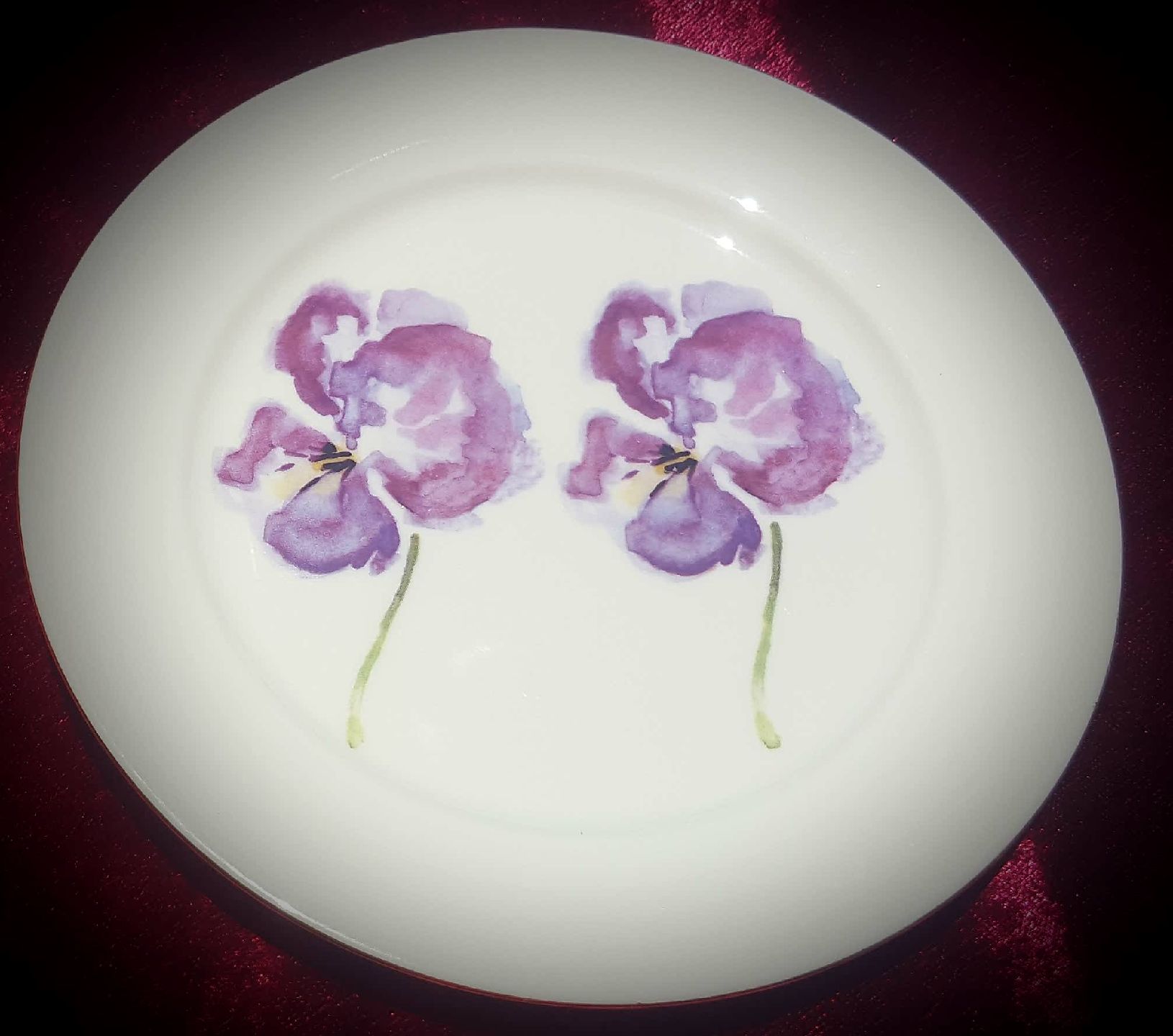 Pansy Sideplate Set (Custom)